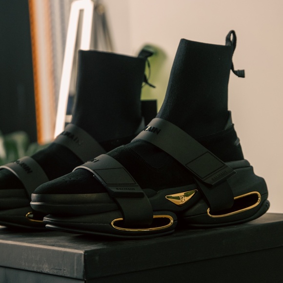 Balmain B-Bold High-Top Sneaker - Picture 3 of 5